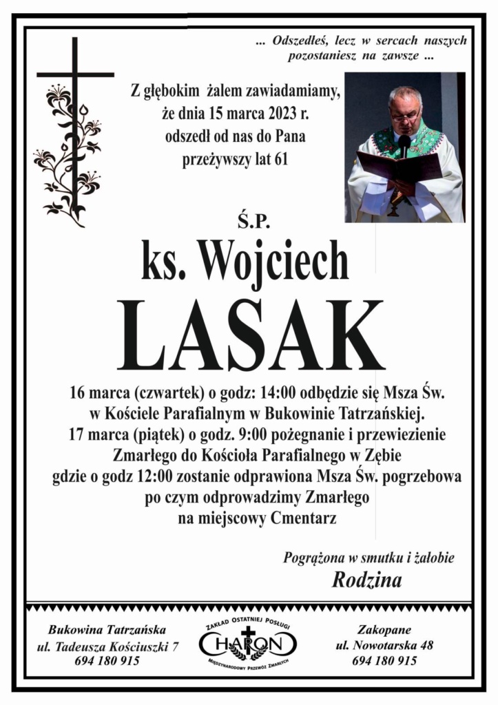 klepsydra ks. Wojciech Lasak